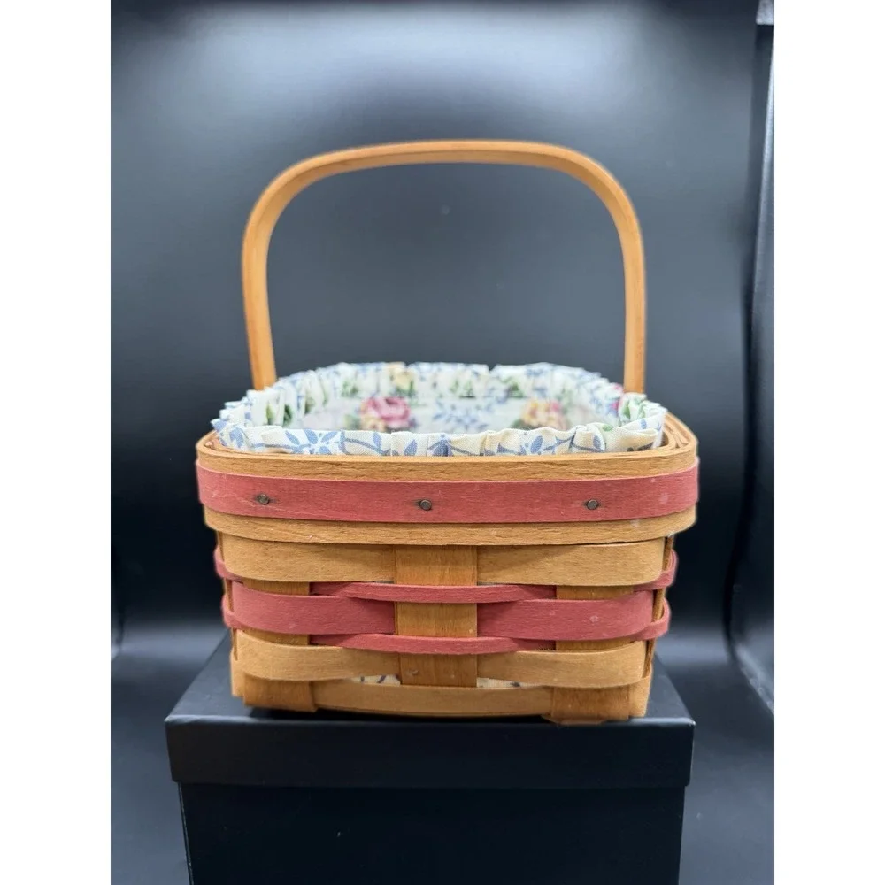 Longaberger 1994 Mother's Day Basket Combo 🌸🧺 Basket • Liner • Protector